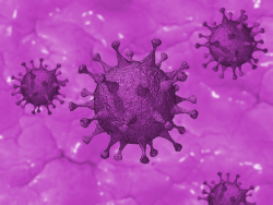 Corona-Virus Ansicht: Symbol - auf einer Praxis-Website kann man aktuelle Meldungen veröffentlichen